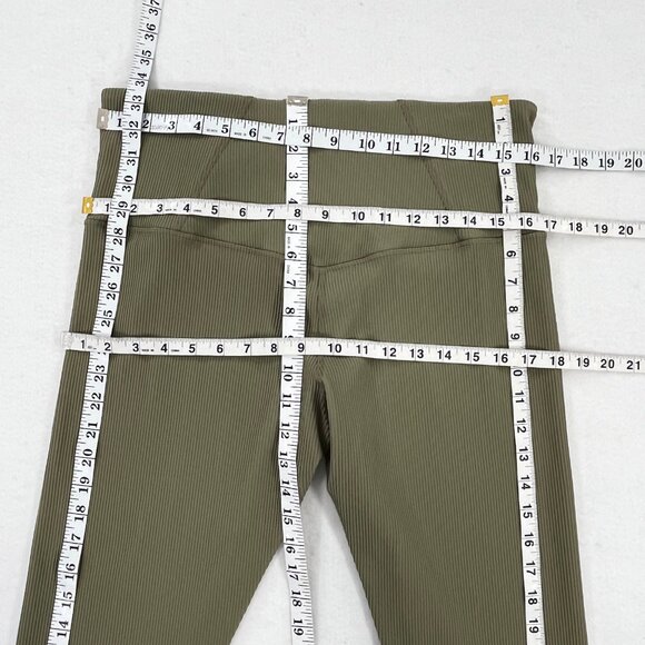 ATHLETA Womens Size 1X Elation Rib Tight Eucalyptus High Rise 1X Plus Leggings - Picture 15 of 16